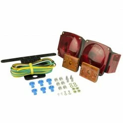 Hopkins Trailer Parts & Accessories Combination Trailer Light Kit with Side Marker Lights for Trailers Under 80-in Wide