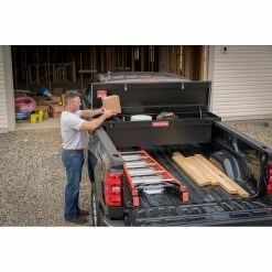 CRAFTSMAN Truck Tool Boxes 71.36-in x 19.57-in x 16.58-in Matte Black Aluminum Crossover Truck Tool Box -Hopkins Online Shop 09839342