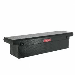 CRAFTSMAN Truck Tool Boxes 71.36-in x 19.57-in x 16.58-in Matte Black Aluminum Crossover Truck Tool Box
