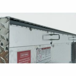 CRAFTSMAN Truck Tool Boxes 71.36-in x 19.57-in x 16.58-in Brite Aluminum Crossover Truck Tool Box -Hopkins Online Shop 09839545