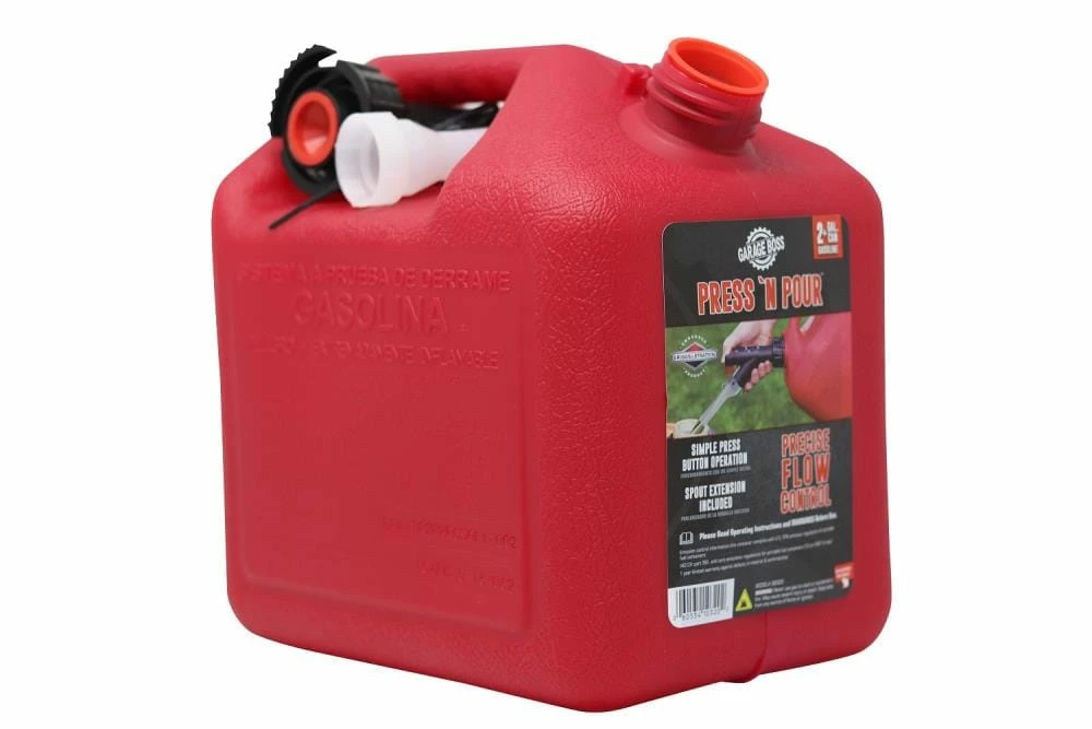GarageBOSS Gas Cans 2-Gallon Plastic Gasoline Can 2 GarageBOSS Gas Cans 2-Gallon Plastic Gasoline Can - Image 2
