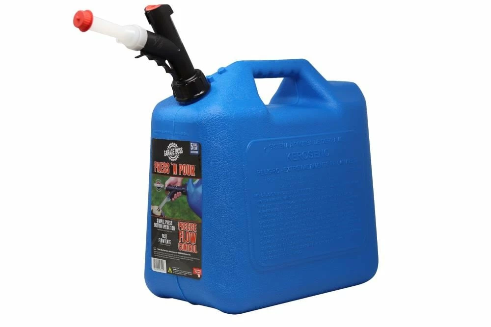 GarageBOSS Gas Cans 5-Gallon Plastic Kerosene Can 1 GarageBOSS Gas Cans 5-Gallon Plastic Kerosene Can