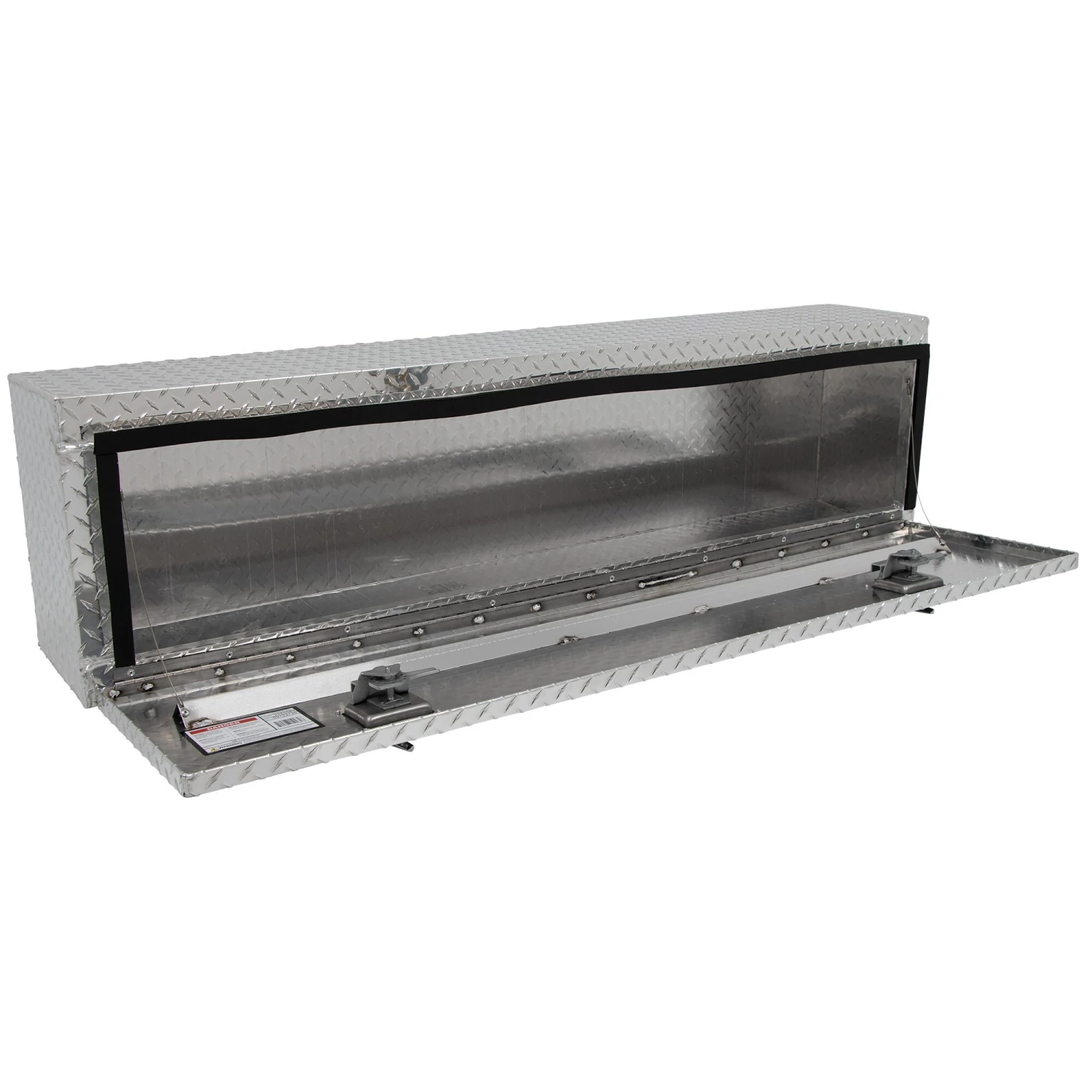 CRAFTSMAN Truck Tool Boxes 60-in x 12-in x 16-in Brite Aluminum Top Mount Truck Tool Box 4 CRAFTSMAN Truck Tool Boxes 60-in x 12-in x 16-in Brite Aluminum Top Mount Truck Tool Box - Image 4