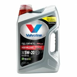 Valvoline Motor Oil & Additives Full Synthetic High Mileage MaxLife SAE 5W-20 Motor Oil- Easy Pour 5 Quart