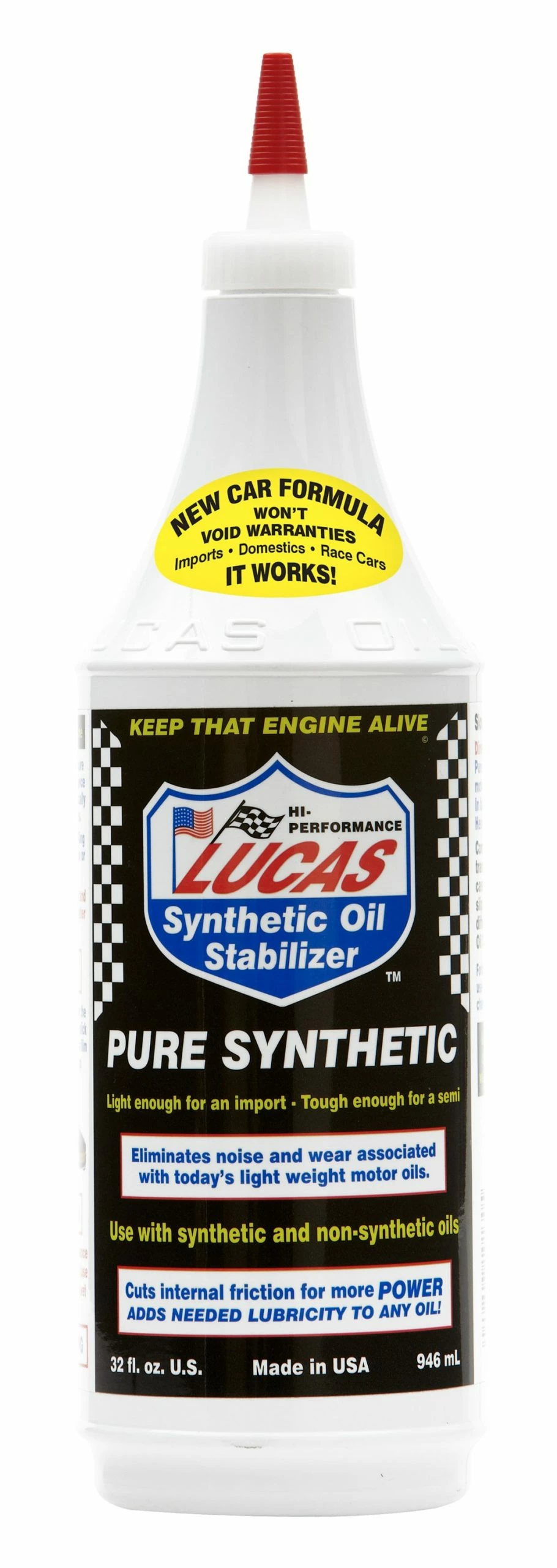 Lucas Oil Products Motor Oil & Additives Lucas Pure Synthetic Oil Stabilizer 32 oz 1 Lucas Oil Products Motor Oil & Additives Lucas Pure Synthetic Oil Stabilizer 32 oz