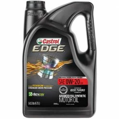 CASTROL Motor Oil & Additives EDGE 0W-20 5 Qt