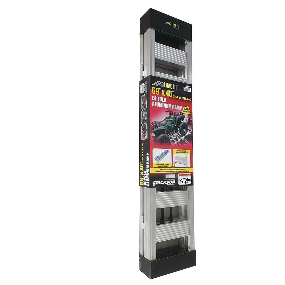 Erickson Cargo Carriers Ti-Fold Aluminum Ramp 1500 lb 45-in x 69-in 2 Erickson Cargo Carriers Ti-Fold Aluminum Ramp 1500 lb 45-in x 69-in - Image 2