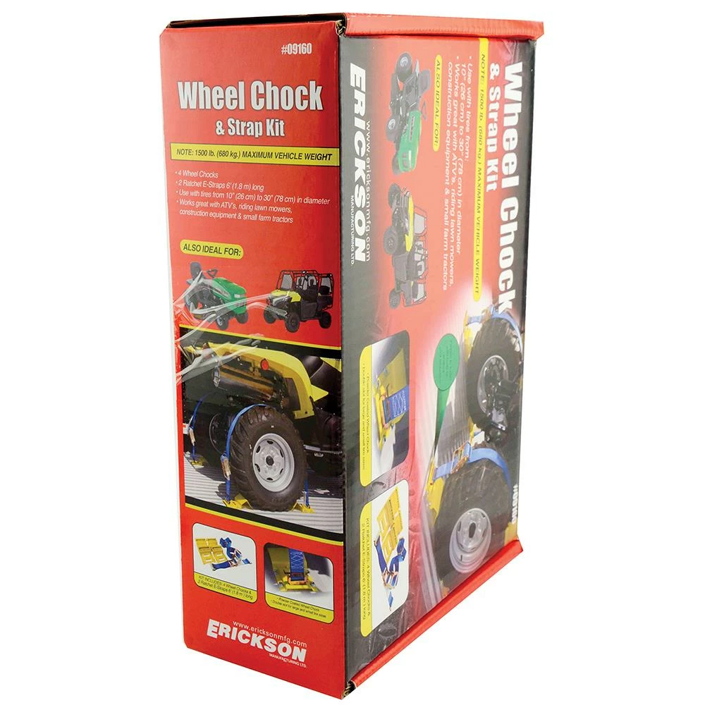 Erickson Cargo Carriers Wheel Chock and Strap Kit 3 Erickson Cargo Carriers Wheel Chock and Strap Kit - Image 3