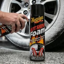 Meguiar's Car Exterior Cleaners Hot Shine Tire Foam, G13919 19-fl oz Car Exterior Restoration Kit -Hopkins Online Shop 15611907