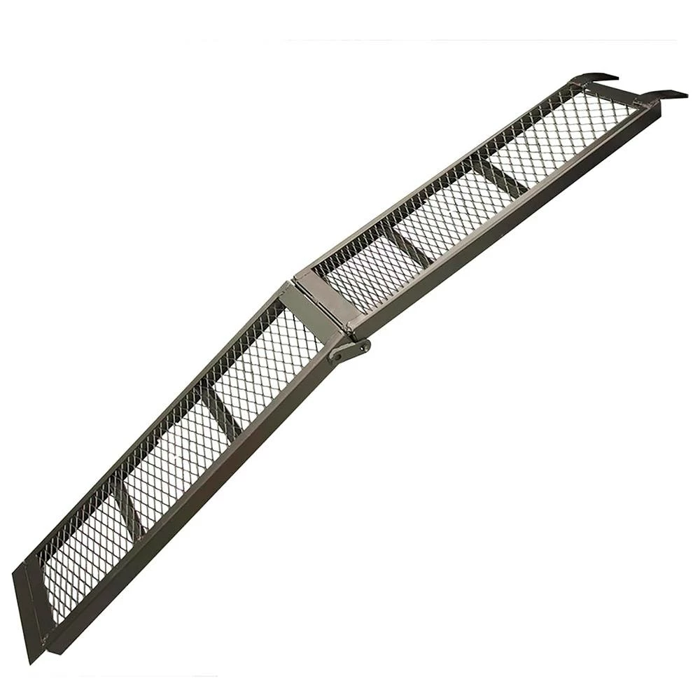 Erickson Cargo Carriers Steel Mesh Cent Re-Fold Ramp 800 lb 11-in 80-in 1 Erickson Cargo Carriers Steel Mesh Cent Re-Fold Ramp 800 lb 11-in 80-in