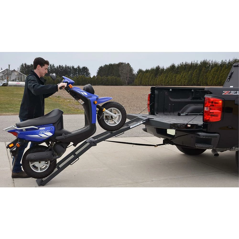 Erickson Cargo Carriers Steel Mesh Cent Re-Fold Ramp 800 lb 11-in 80-in 5 Erickson Cargo Carriers Steel Mesh Cent Re-Fold Ramp 800 lb 11-in 80-in - Image 5