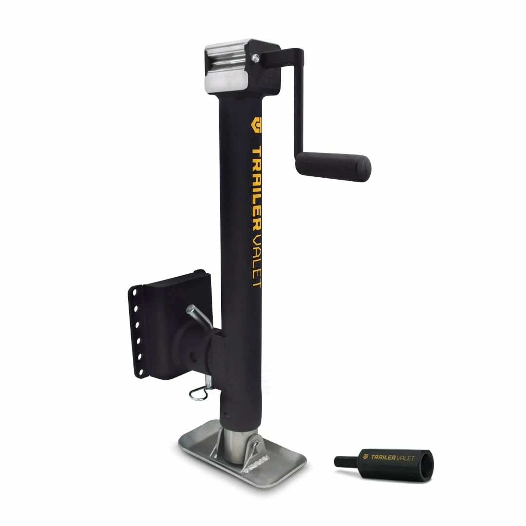 Trailer Valet Trailer Accessories Trailer Valet JX 5,000 lb Capacity Pipe Mount Swivel Tongue Jack 1 Trailer Valet Trailer Accessories Trailer Valet JX 5,000 lb Capacity Pipe Mount Swivel Tongue Jack
