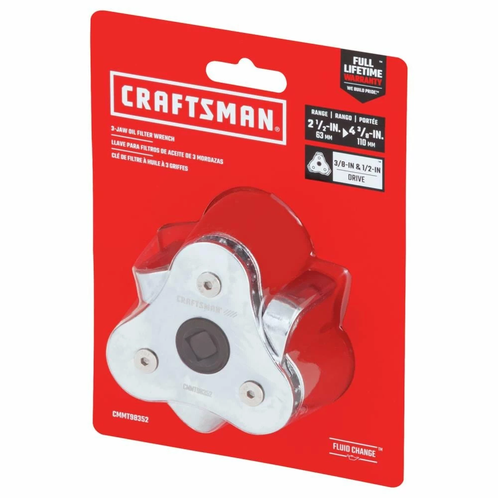 CRAFTSMAN Oil Change Tools Automotive 3-Jaw Oil Filter Wrench 4 CRAFTSMAN Oil Change Tools Automotive 3-Jaw Oil Filter Wrench - Image 4