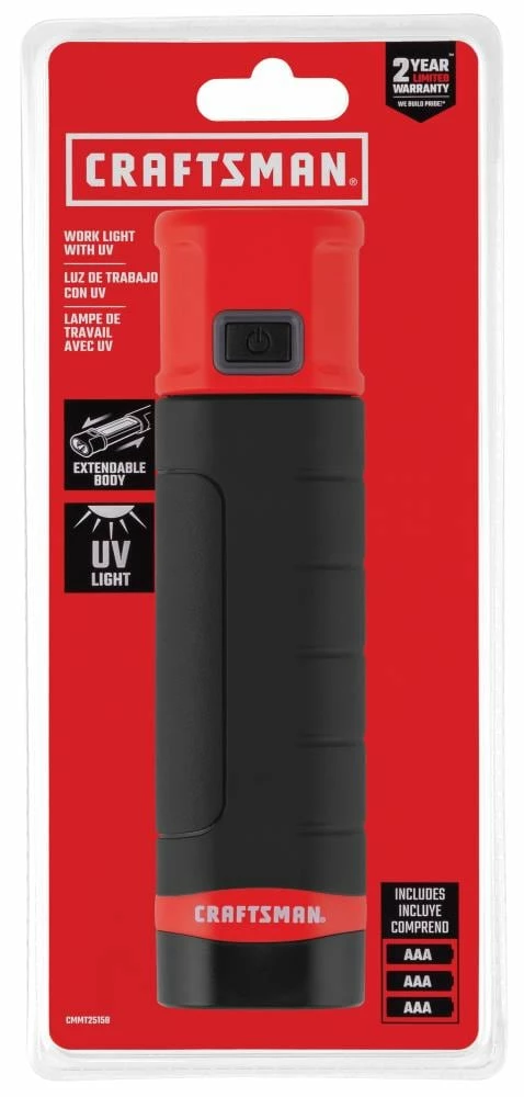 CRAFTSMAN Automotive Hand Tools Automotive 200-Lumen Extendable UV Work Light 4 CRAFTSMAN Automotive Hand Tools Automotive 200-Lumen Extendable UV Work Light - Image 4