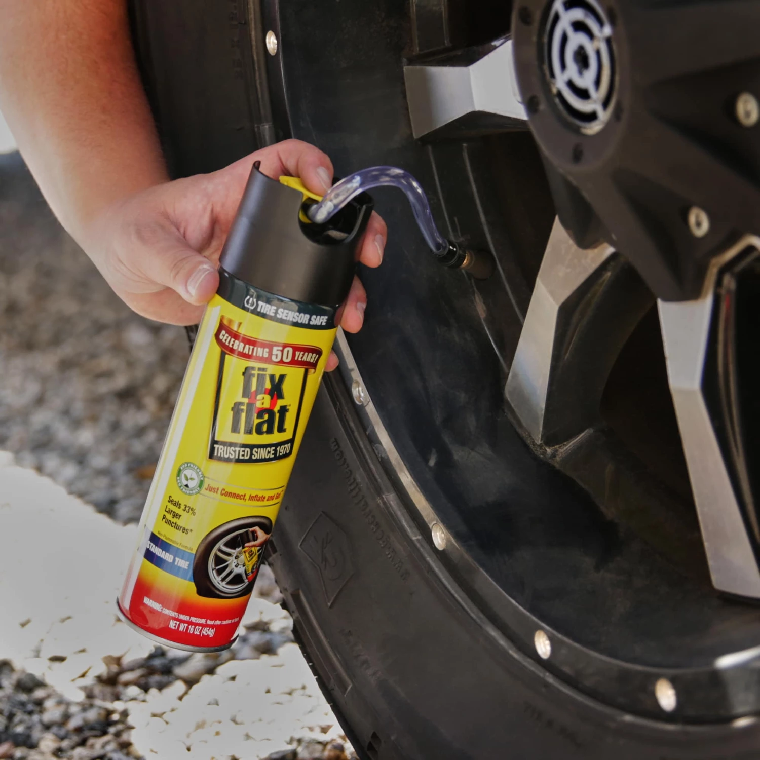 Fix-A-Flat Tire Repair Sealant Fix-a-Flat 16 oz (Standard Tires) 6 Fix-A-Flat Tire Repair Sealant Fix-a-Flat 16 oz (Standard Tires) - Image 6