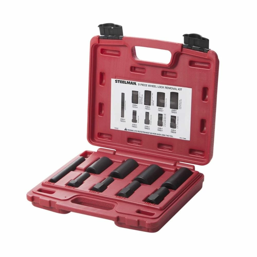 STEELMAN Shop Equipment 9-Piece Hubcap and Wheel Lock Removal Kit 1 STEELMAN Shop Equipment 9-Piece Hubcap and Wheel Lock Removal Kit