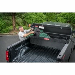 CRAFTSMAN Truck Tool Boxes 71.36-in x 19.57-in x 17.21-in Matte Black Aluminum Crossover Truck Tool Box -Hopkins Online Shop 18267053