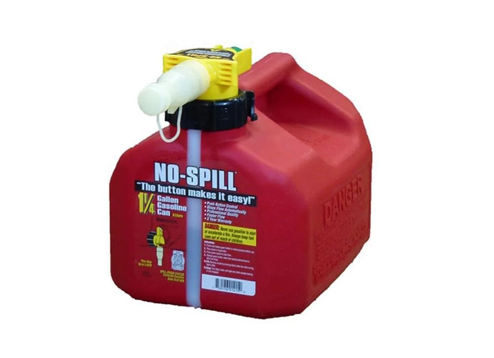 NO-SPILL Gas Cans 1.25-Gallon Plastic Gasoline Can 1 NO-SPILL Gas Cans 1.25-Gallon Plastic Gasoline Can