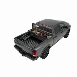 CRAFTSMAN Truck Tool Boxes 71.36-in x 19.57-in x 16.58-in Matte Black Aluminum Crossover Truck Tool Box -Hopkins Online Shop 41605712